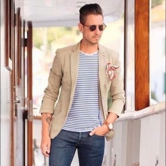 American Apparel Marceau Striped Tee med & Large - Picture 2 of 4